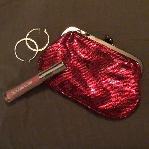 Express Ruby Red clutch purse - Picture 3 of 3